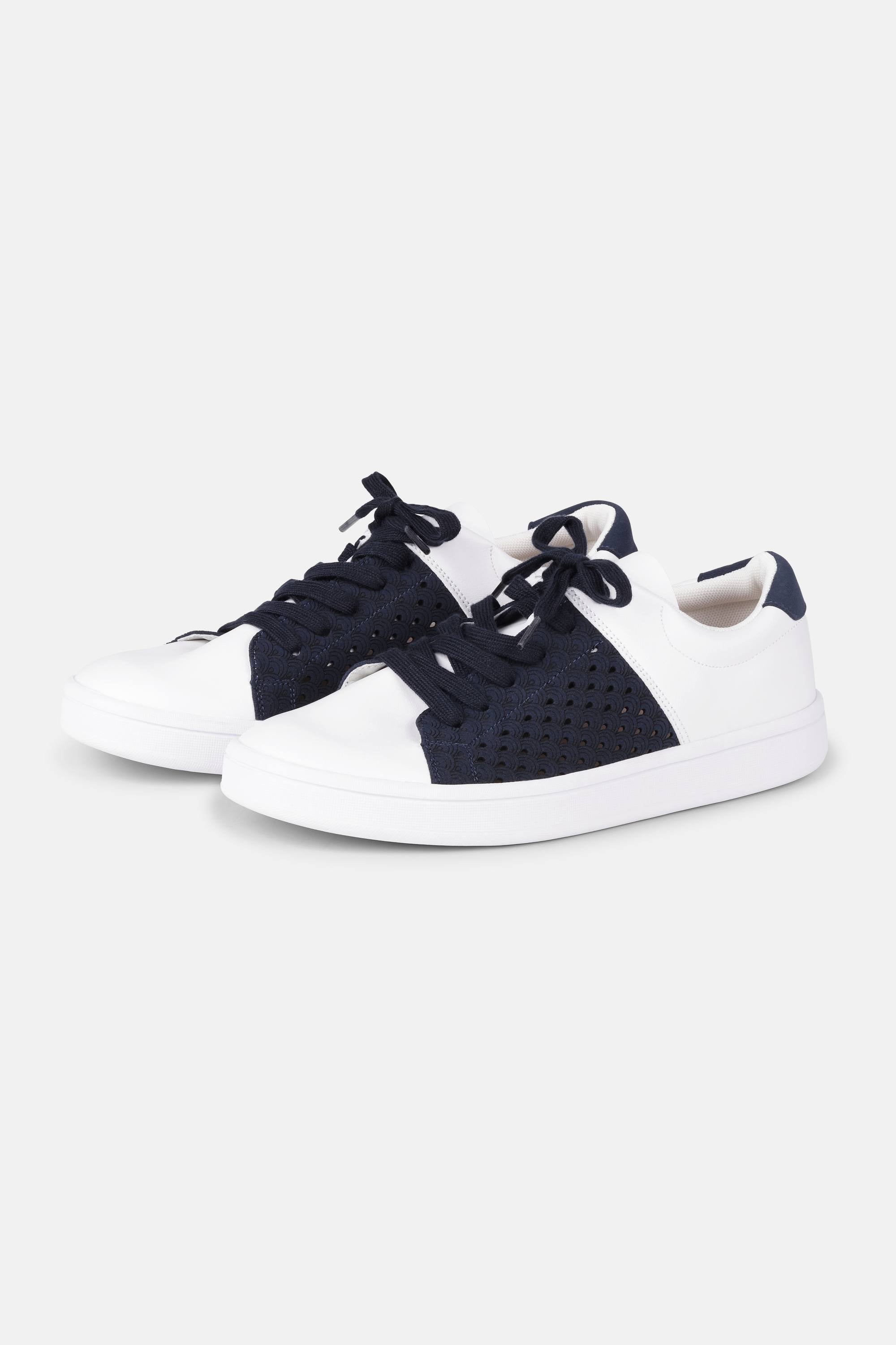 City Sneaker - White Dark Indigo